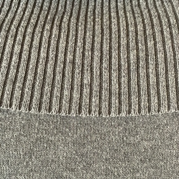 Jeanne Pierre Gray 100% Cotton Tunic gray Sweater Cowl Neck Long Sleeve Size 1X - Picture 14 of 15